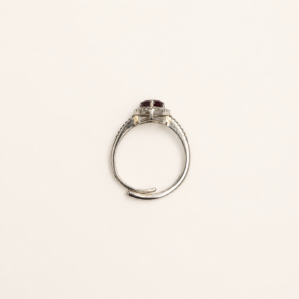 Amoret Lab-Grown Alexandrite Ring upright view