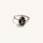 Petal Veil Lab-Grown Alexandrite Ring