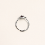 Gilded Orbit Lab-Grown Alexandrite Ring upright view