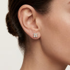 Lucky Clover Titanium Stud Earrings - image 2