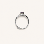 Collaret Lab-Grown Alexandrite Ring upright view