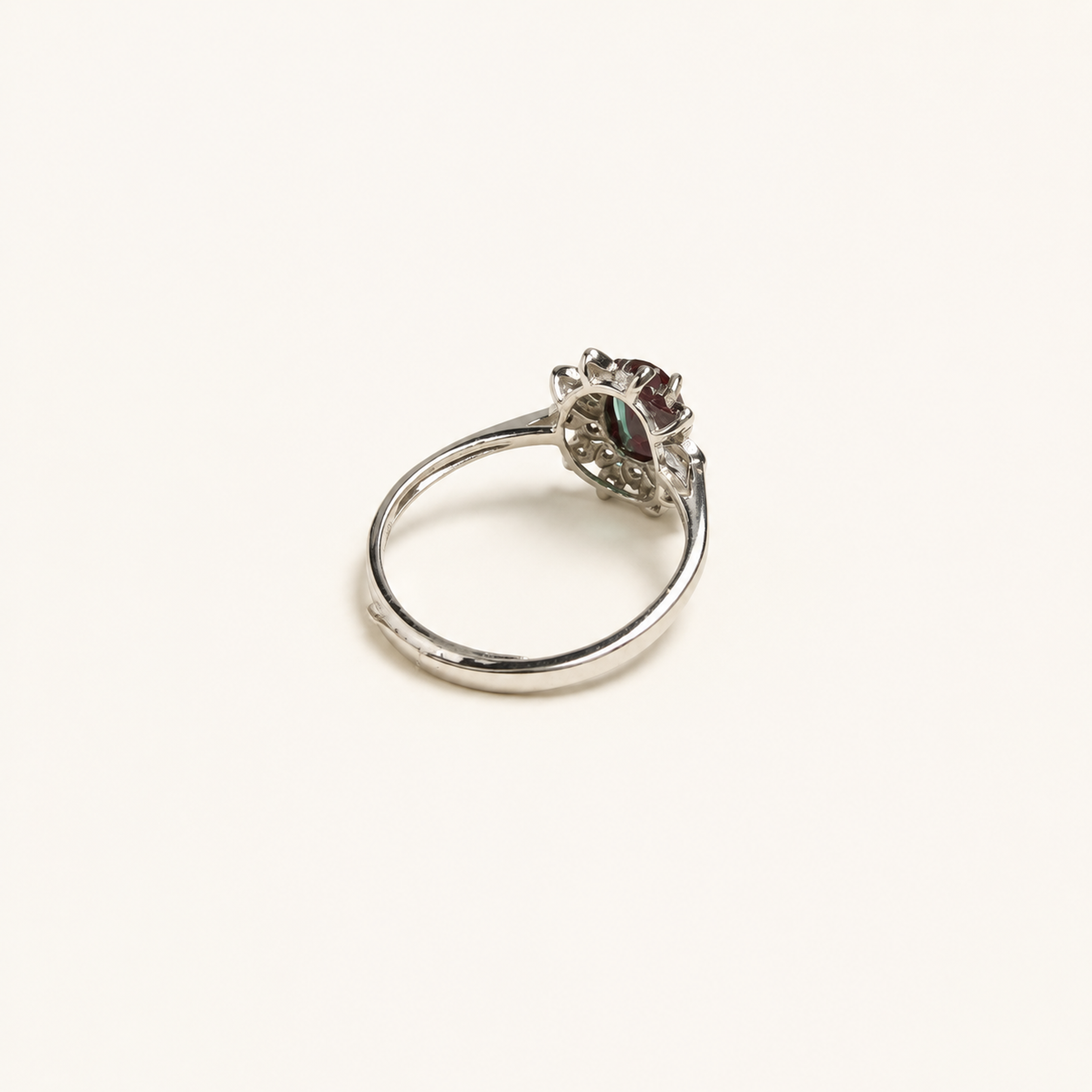 Sunpetal Lab-Grown Alexandrite Ring side view