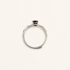 Deco Ridge Lab-Grown Alexandrite Ring upright view