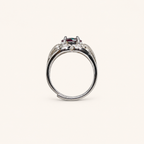Sylvan Embrace Lab-Grown Alexandrite Ring upright view