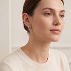 Open Star Titanium Hoop Earrings - image 3