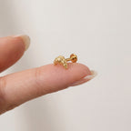 Croissant Titanium Stud Earrings - image 4