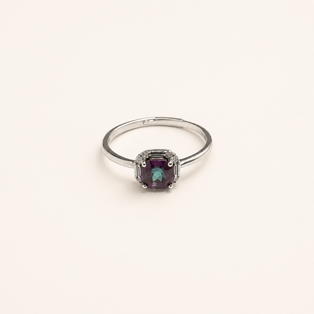 Colonnade Lab-Grown Alexandrite Ring