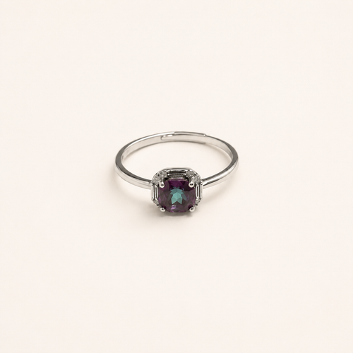Colonnade Lab-Grown Alexandrite Ring