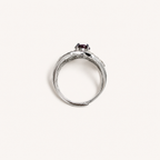 Sunbloom Lab-Grown Alexandrite Ring upright view