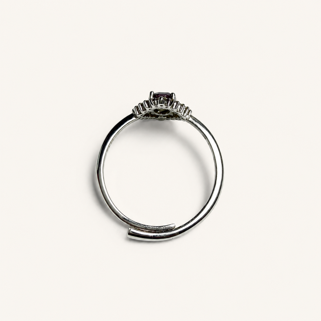 Lodestar Lab-Grown Alexandrite Ring upright view