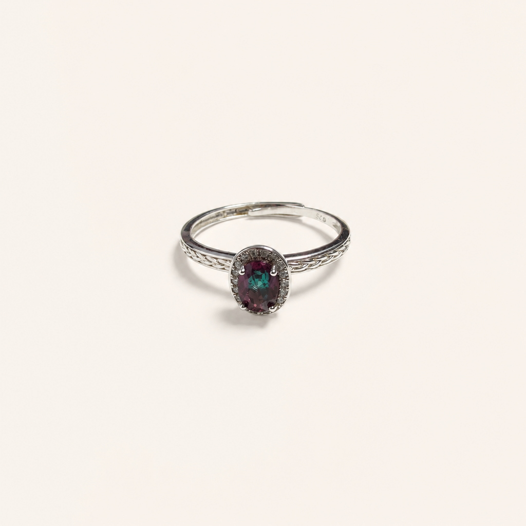 Willow Braid Lab-Grown Alexandrite Ring