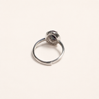 Twin Aura Lab-Grown Alexandrite Ring side view