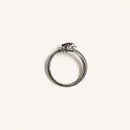 Wyrmcoil Lab-Grown Alexandrite Ring upright view