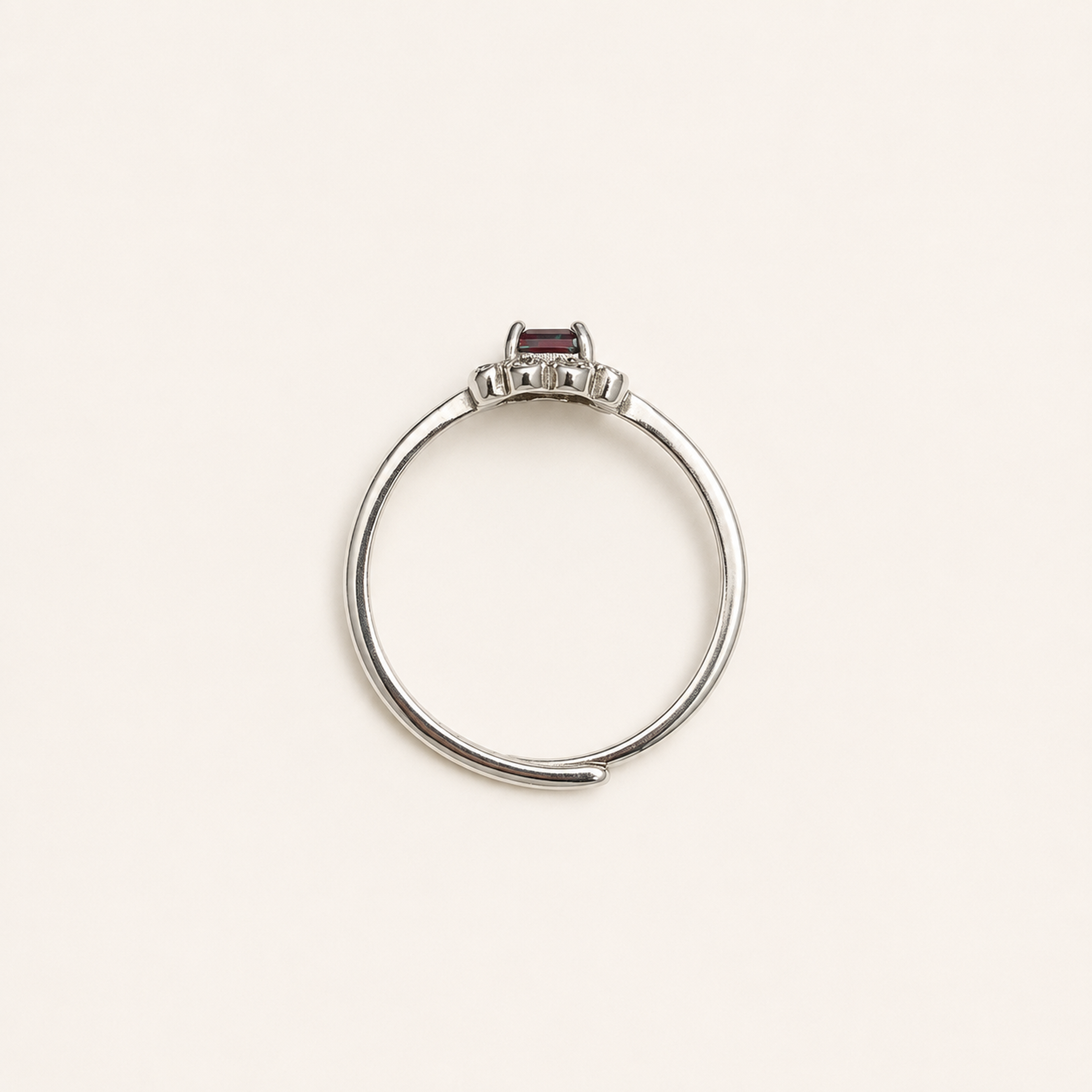 Garland Lab-Grown Alexandrite Ring upright view