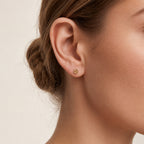 Open Gear Titanium Flat Back Earring - image 2