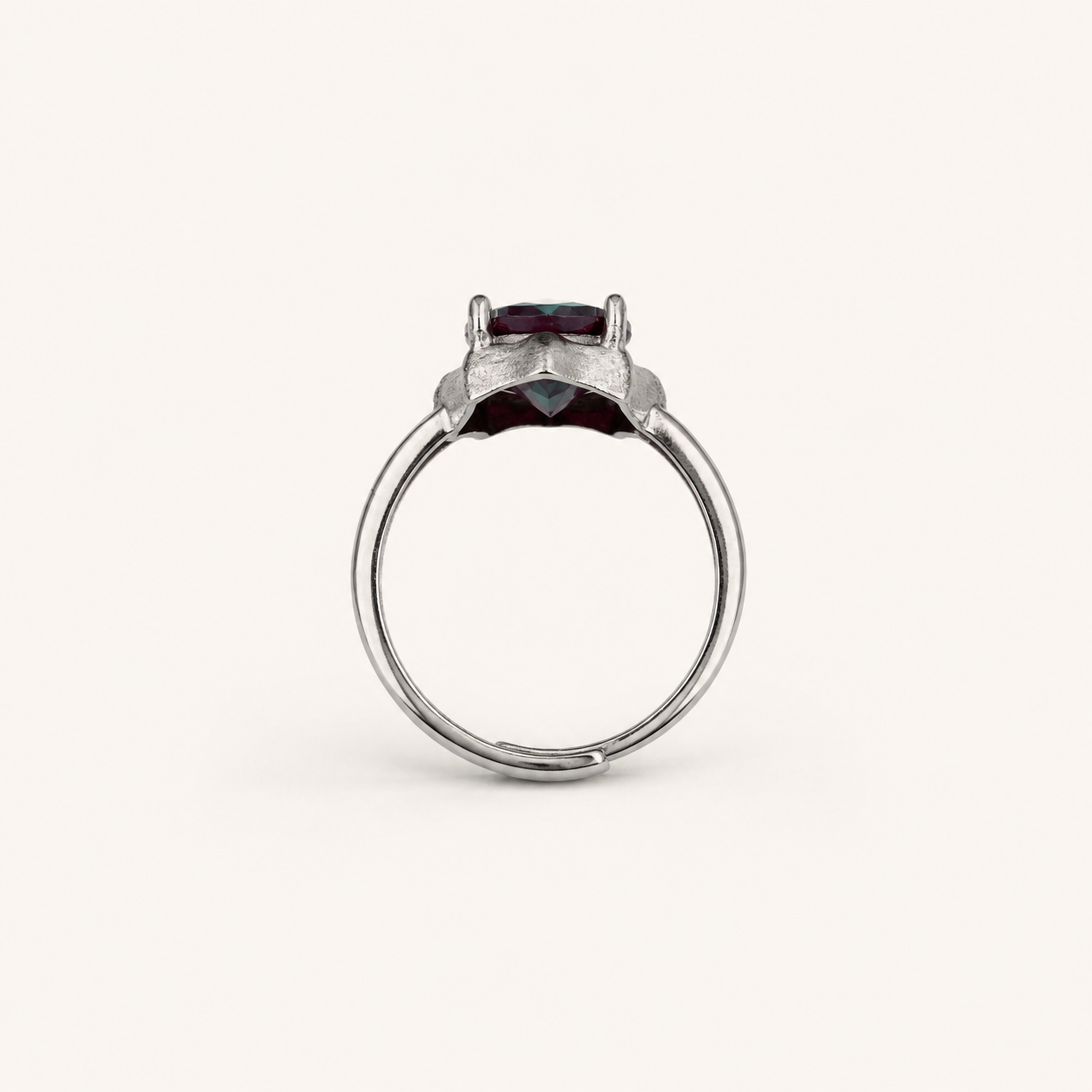 Starforge Lab-Grown Alexandrite Ring upright view