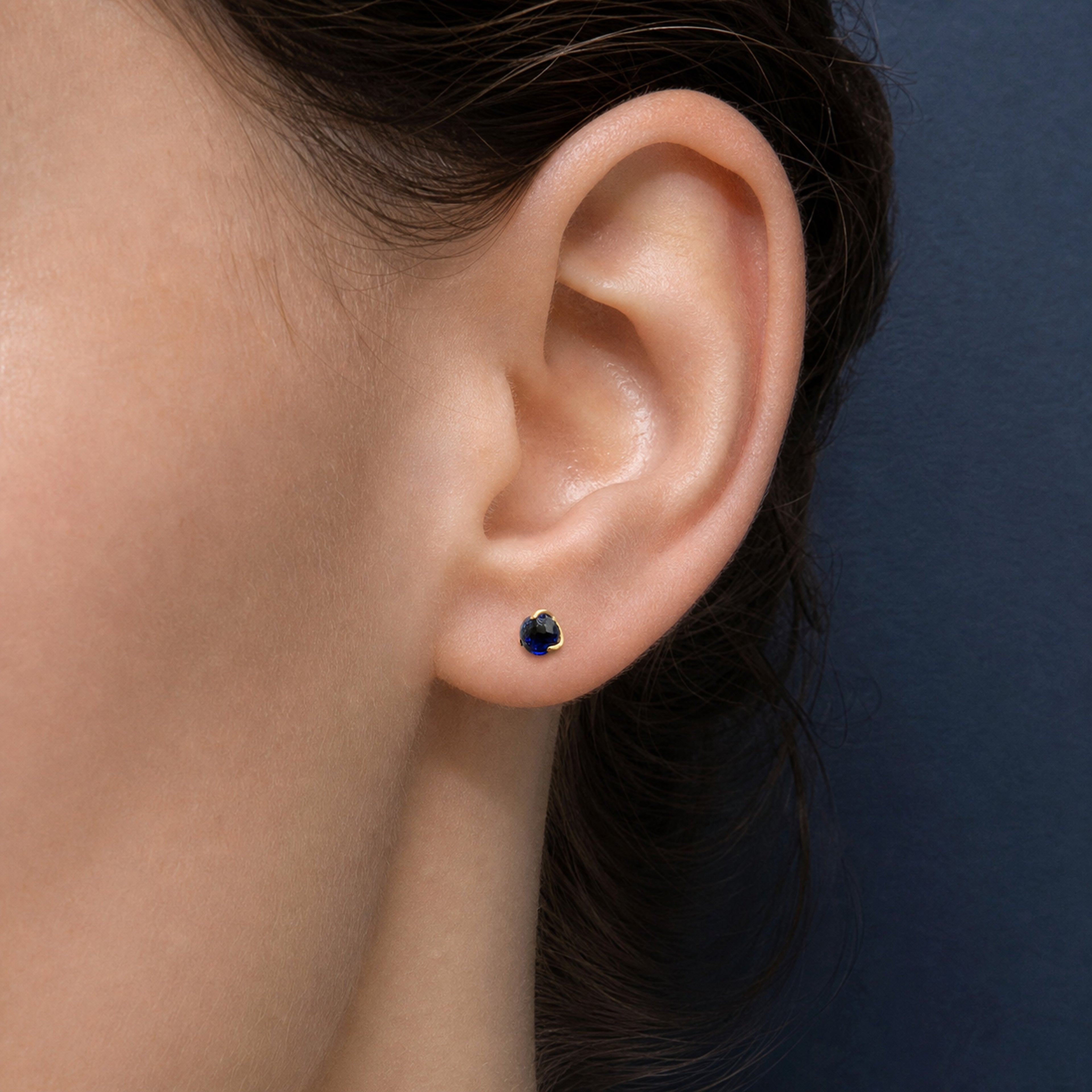 Titanium Opal Light Green Crystal Flat Back Stud Earrings