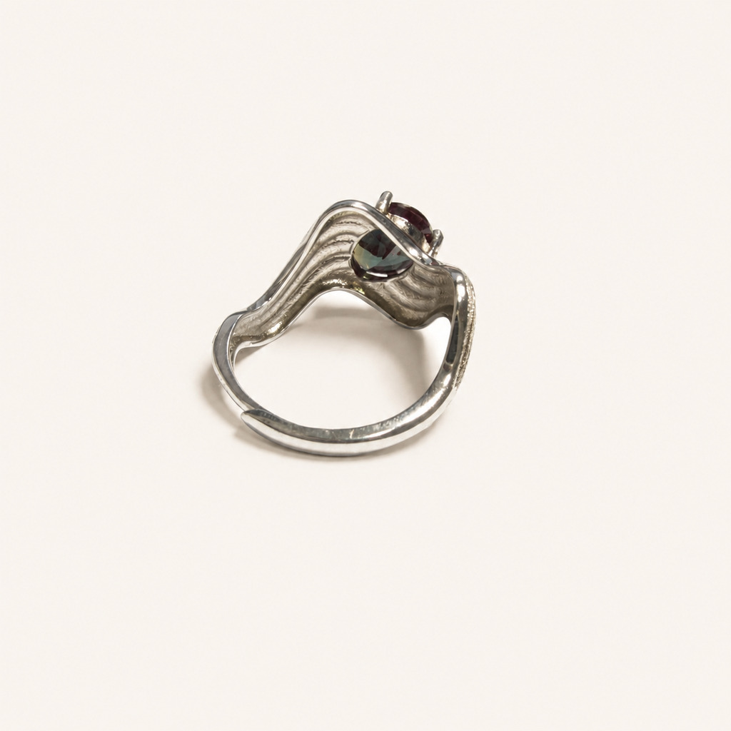 Driftline Lab-Grown Alexandrite Ring side view