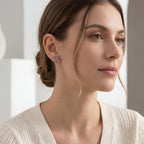 Shell Butterfly Titanium Stud Earrings - image 3