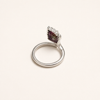 Gilded Plume Lab-Grown Alexandrite Ring side view