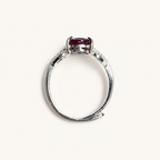 Duskwing Lab-Grown Alexandrite Ring upright view