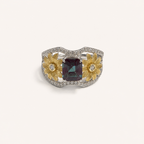 Sunbloom Lab-Grown Alexandrite Ring