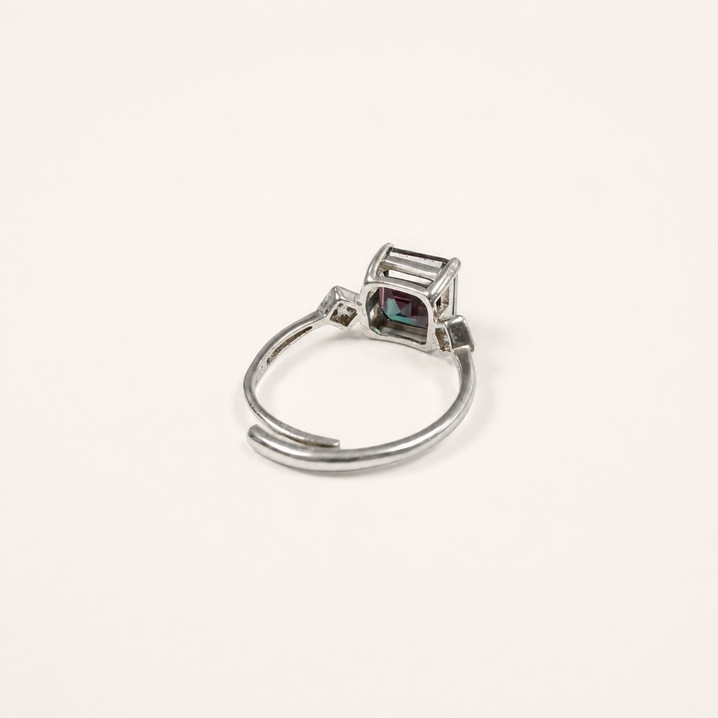 Gatehouse Lab-Grown Alexandrite Ring side view