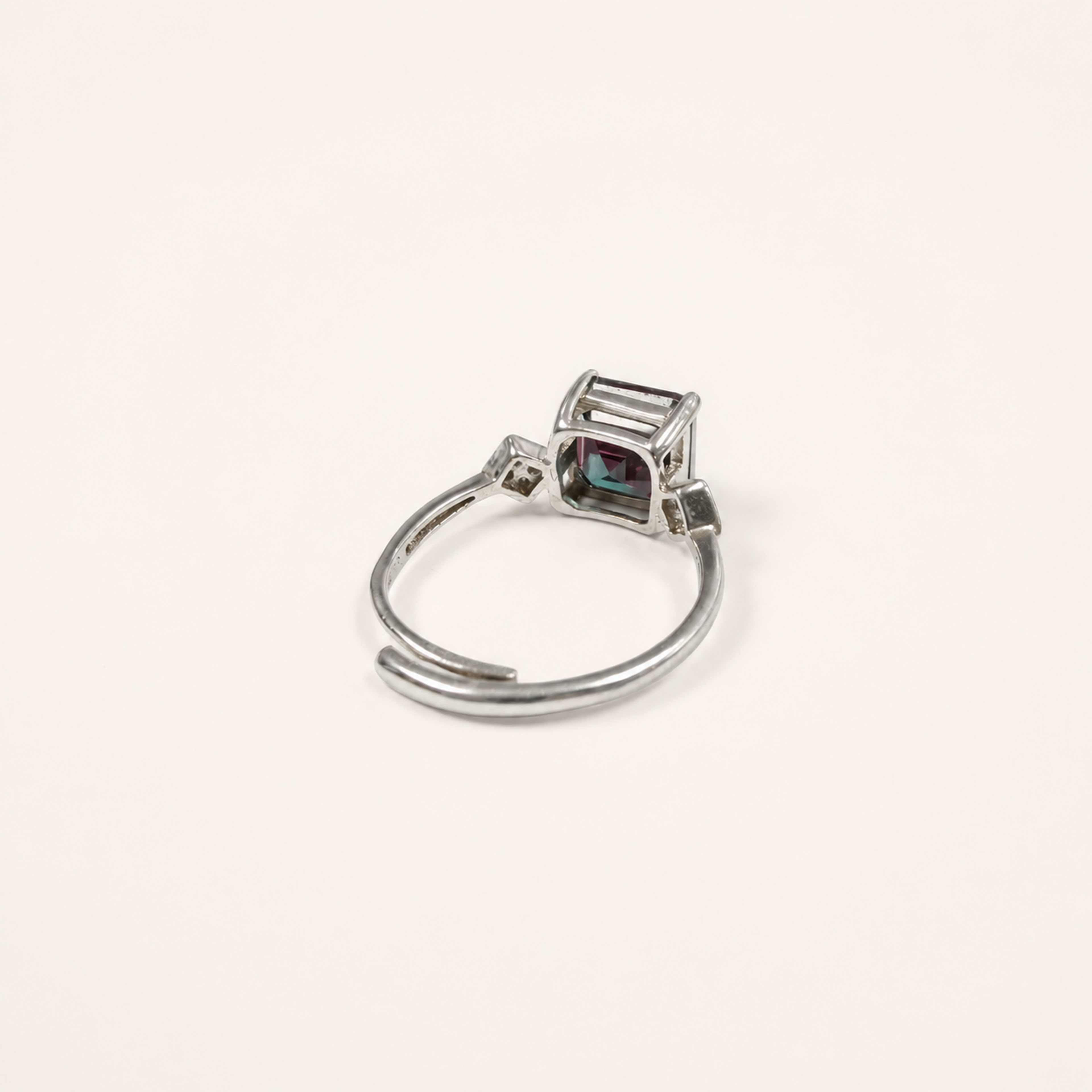 Gatehouse Lab-Grown Alexandrite Ring side view