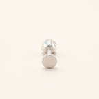 Titanium Gradient Red Crystal Flat Back Stud Earrings