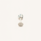 Titanium Gradient Green Crystal Flat Back Stud Earrings