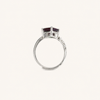 Compass Lab-Grown Alexandrite Ring upright view