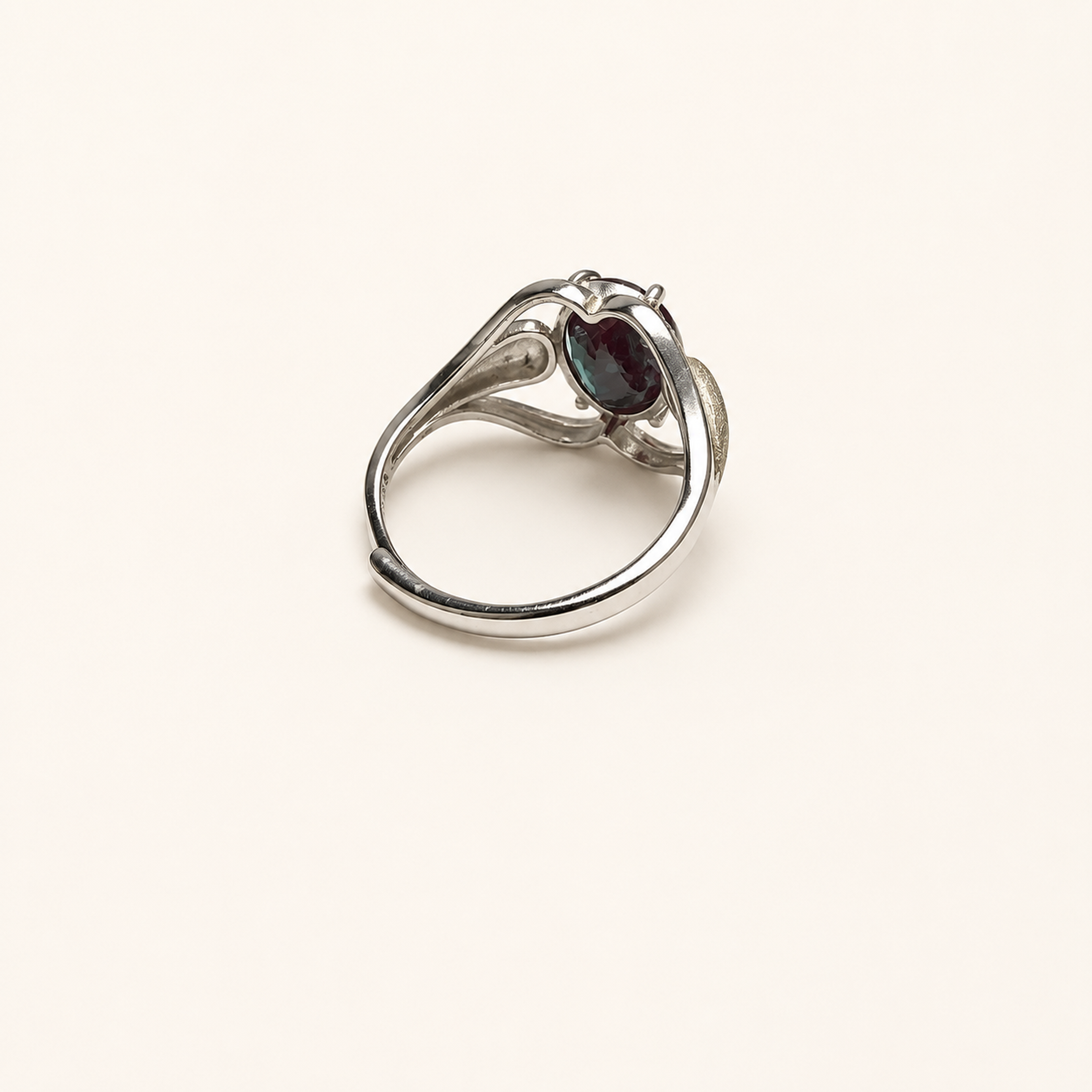 Sylvan Embrace Lab-Grown Alexandrite Ring side view
