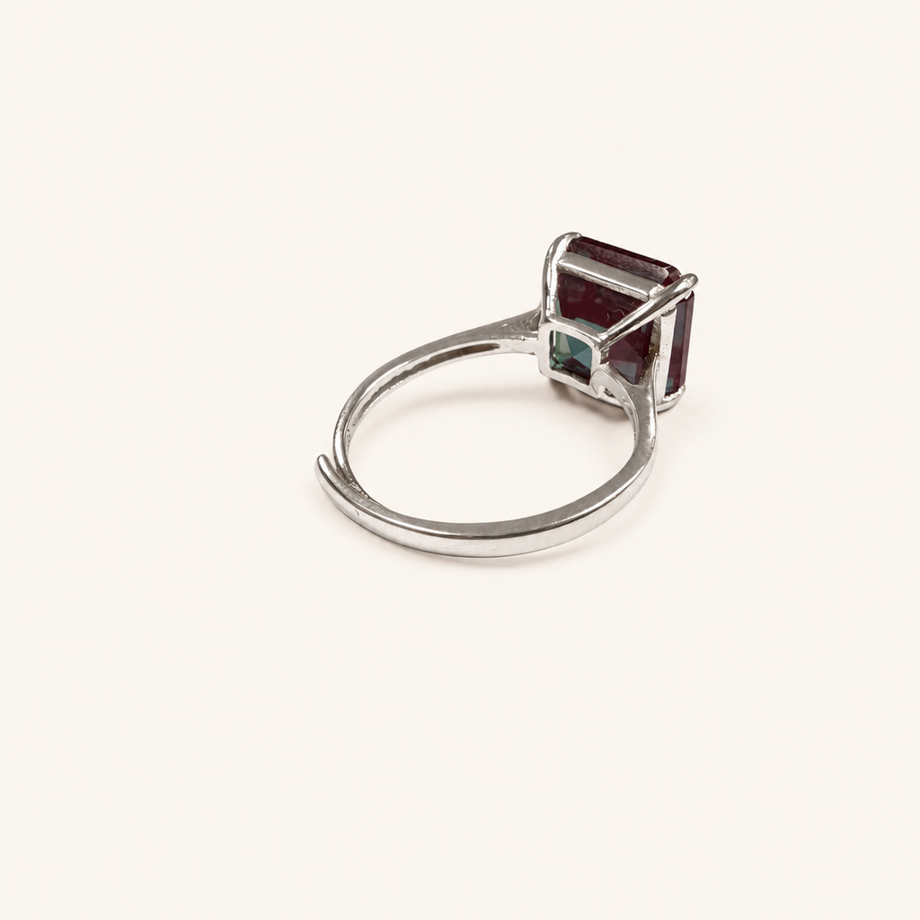 Sovereign Lab-Grown Alexandrite Ring side view