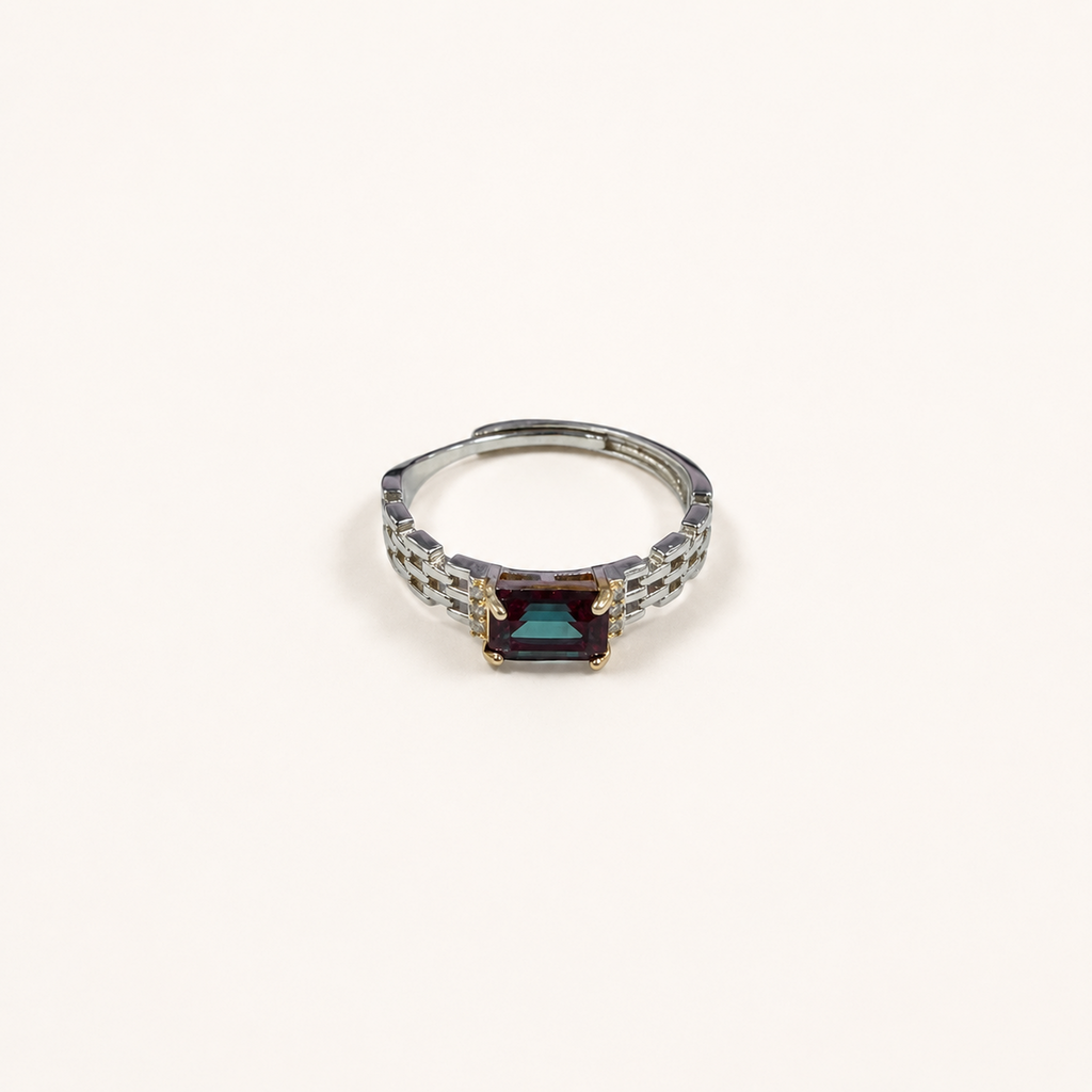 Gilded Loom Lab-Grown Alexandrite Ring - Sale
