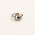 Gilded Orbit Lab-Grown Alexandrite Ring