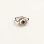 Gilded Orbit Lab-Grown Alexandrite Ring