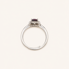 Whisper Halo Lab-Grown Alexandrite Ring upright view