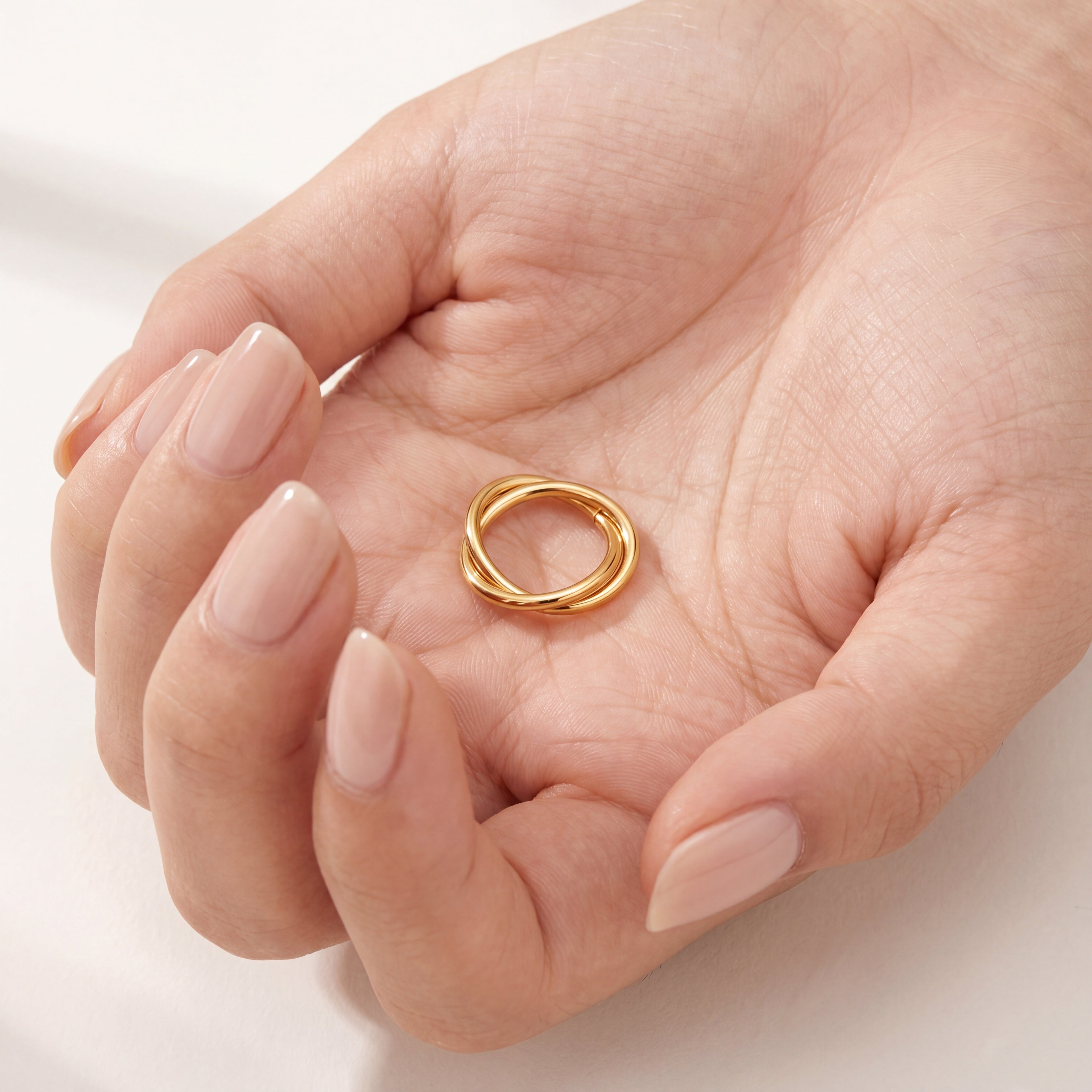 Smooth Seamless Titanium Hoop Earrings - image 4