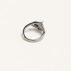 Starlit Crescent Lab-Grown Alexandrite Ring side view