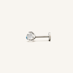Titanium Gradient Purple Blue Crystal Flat Back Stud Earrings