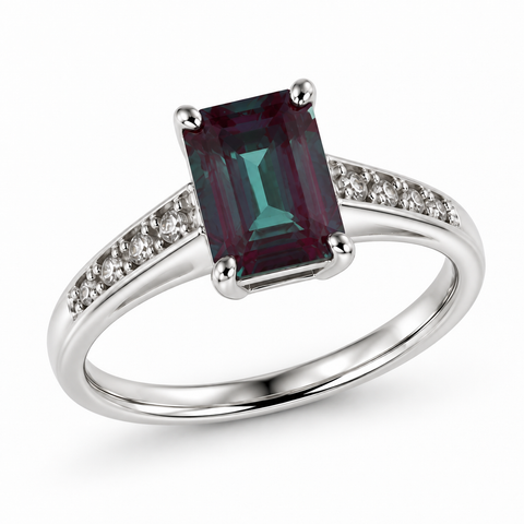 Ascent Lab-Grown Alexandrite Ring
