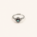 Woven Halo Lab-Grown Alexandrite Ring