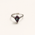 Compass Rose Lab-Grown Alexandrite Ring