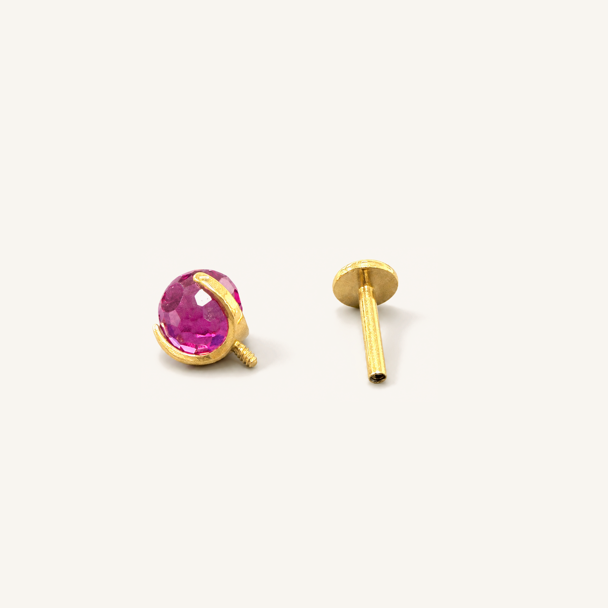 Titanium Opal Light Blue Crystal Flat Back Stud Earrings