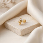 Shell Spiral Titanium Stud Earrings - image 5