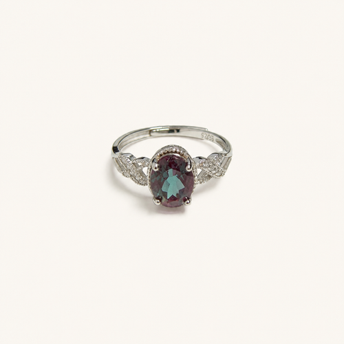 Collaret Lab-Grown Alexandrite Ring