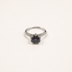 Petal Crown Lab-Grown Alexandrite Ring