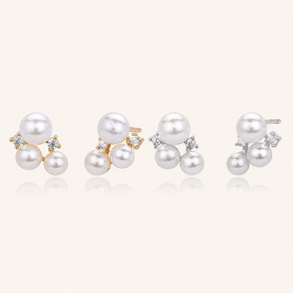 Sterling Silver Freshwater Pearl Stud Earrings
