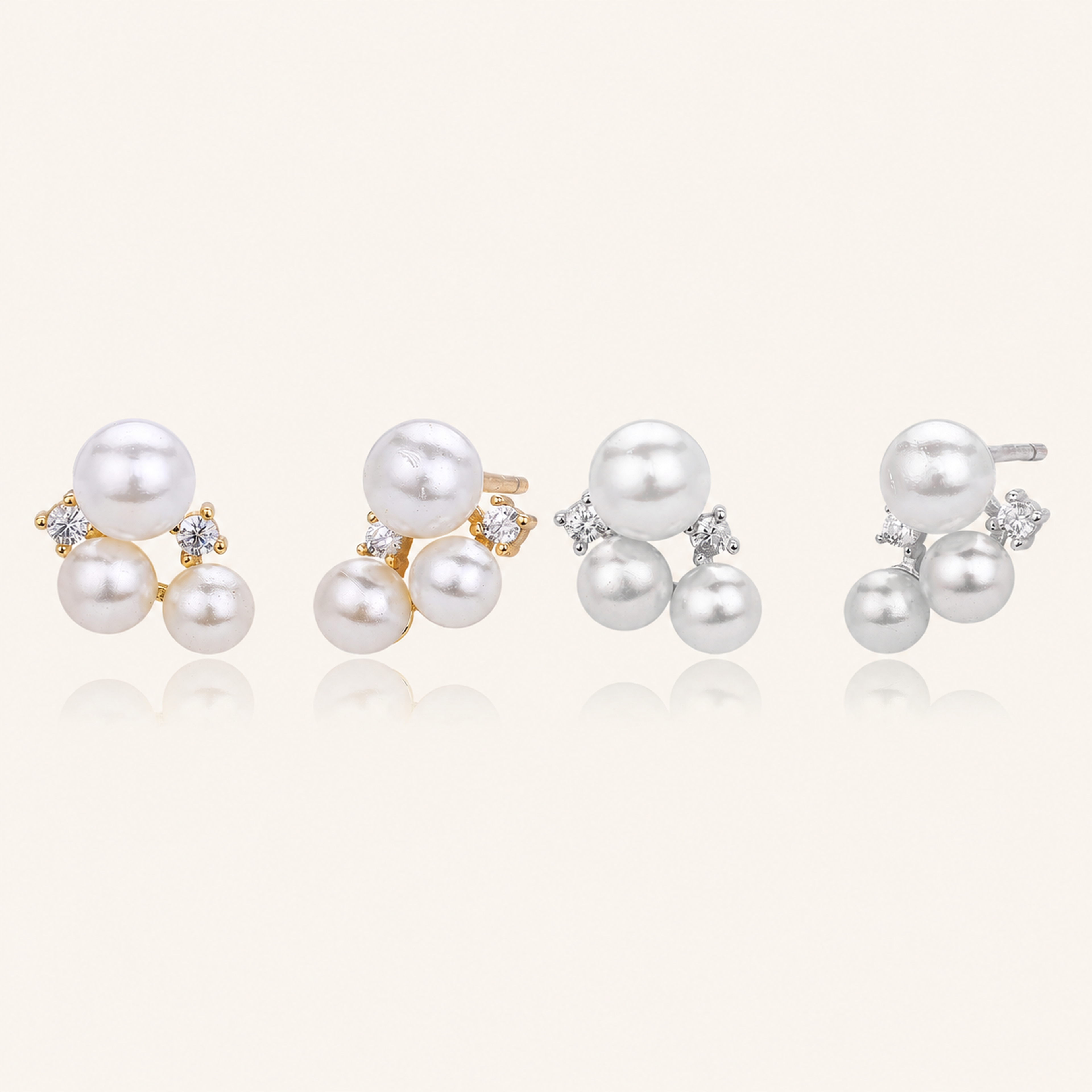 Sterling Silver Freshwater Pearl Stud Earrings