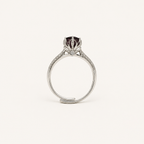 Petal Crown Lab-Grown Alexandrite Ring upright view